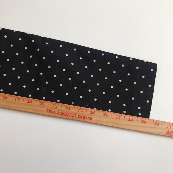 Cue Australia Black Straight Leg Pants White Polka Dots Size 6 EUC Cigarette - Picture 11 of 13